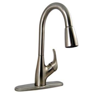 valterra phoenix pf231461 single handle pulldown kitchen faucet, brushed nickel