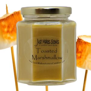 Toasted Marshmallow Scented Blended Soy Candle by Just Makes Scents