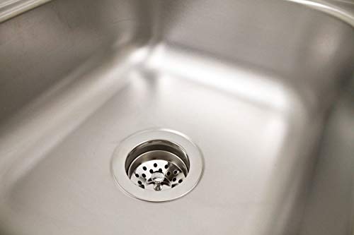 Plumb Pak PP20665 Plastic Fixed Post Style Kitchen Sink Strainer, Stainless Steel