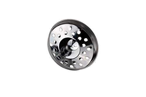 Plumb Pak PP20665 Plastic Fixed Post Style Kitchen Sink Strainer, Stainless Steel