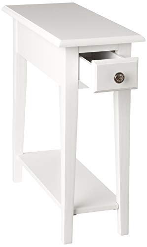 Frenchi Furniture End table, Queen, Off white