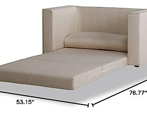 Gold Sparrow Corona Convertible Loveseat Sleeper, Beige