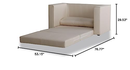 Gold Sparrow Corona Convertible Loveseat Sleeper, Beige