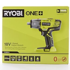 RYOBI R18IW3-0 18V ONE+ Cordless 3-Speed Impact Wrench (Body Only)