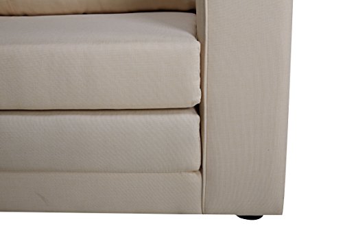 Gold Sparrow Corona Convertible Loveseat Sleeper, Beige