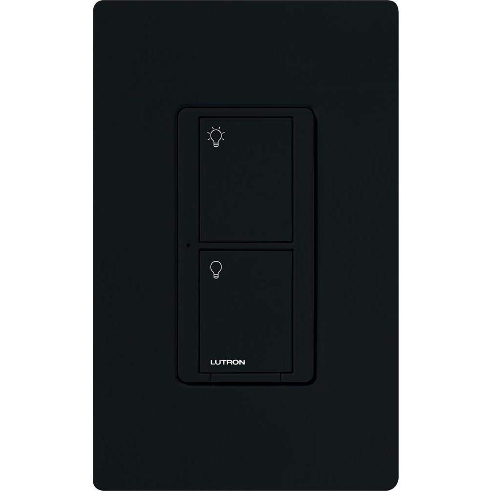 Lutron Caseta Smart Lighting Original Switch for Light Bulbs and Fans, Works w/ Alexa, Apple HomeKit, Google Home (Hub Required), 6A Single-Pole/3-Way, Neutral Required, PD-6ANS-BL, Black