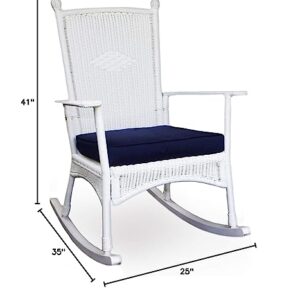 Tortuga Outdoor Portside Classic Rocking Chair, White Coastal