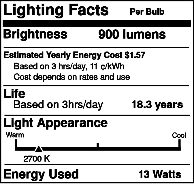 Sylvania (20682) CF13DD/E/827/ECO Compact Fluorescent 4 Pin Double Tube,Pack of 6