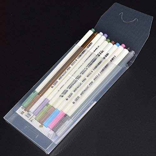 10pcs/lot Album Photo STA Metallic Multi Color Pens Markers DIY Arts & Crafts 10 Color Gel Pens