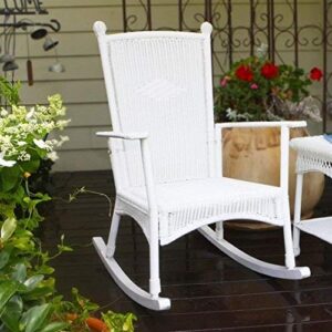 Tortuga Outdoor Portside Classic Rocking Chair, White Coastal