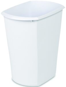 sterilite corp wastebasket rect wht 3 gal 10518006