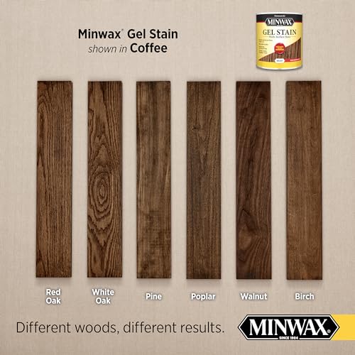 Minwax Gel Stain for Interior Wood Surfaces, Quart, Coffee