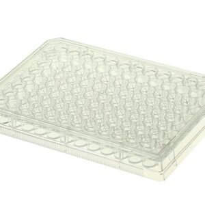 Nest Scientific 701001 Polystyrene 96 Well Cell Culture Plate, Flat Bottom, Tissue Culture Treated, Sterile, Clear, 1 per Pack, 100 per Case (Pack of 100)