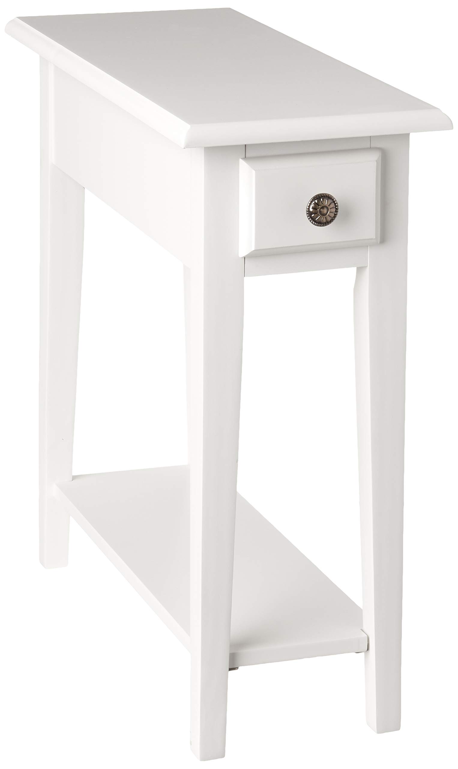 Frenchi Furniture End table, Queen, Off white