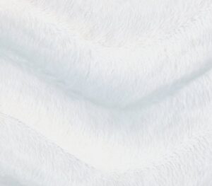 velboa fabric faux fake wave fur white / 60" wide/sold by the yard