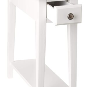 Frenchi Furniture End table, Queen, Off white