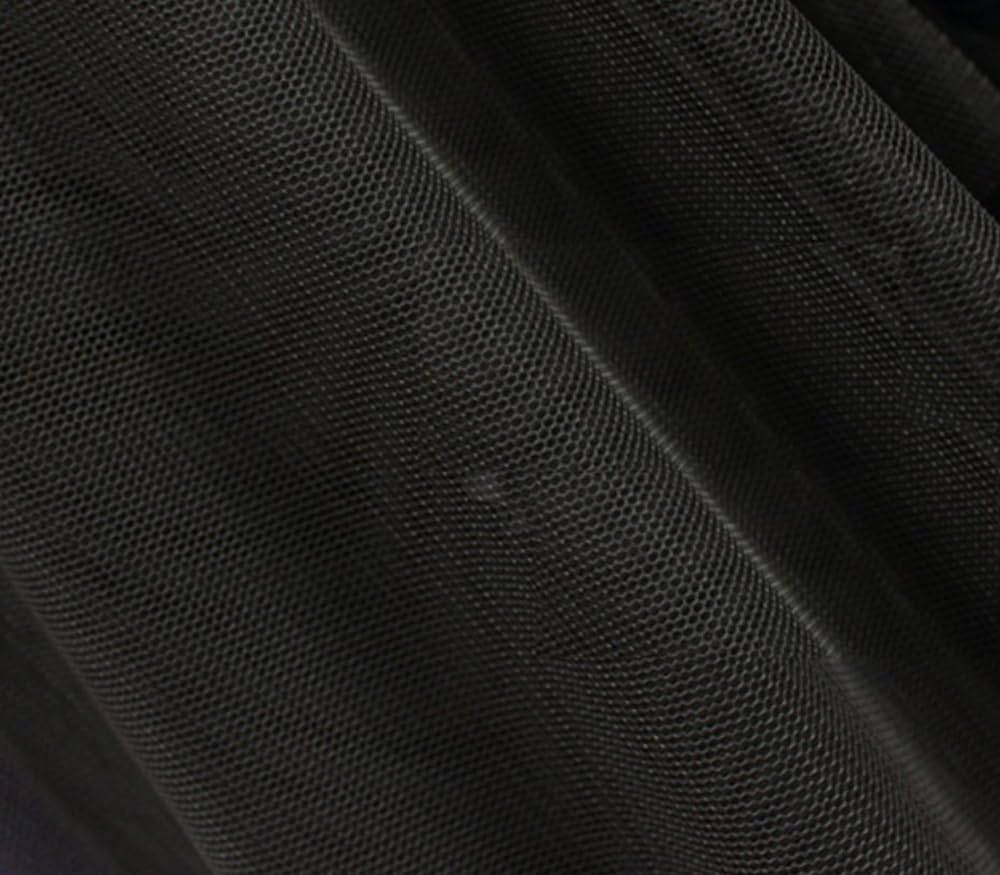 Poly Mesh Fabric Solid Black / 58" Wide/Sold by The Yard