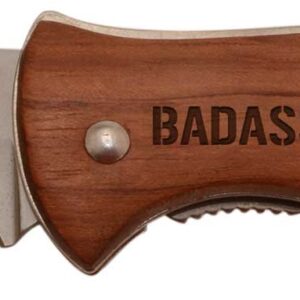 Personalized Gifts for Badass Electrician Laser Engraved Stainless Steel Folding Survival Knife