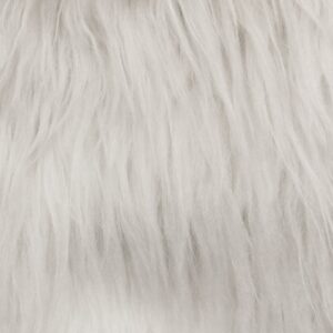 Faux Fur Fabric Long Pile Gorilla White / 60" Wide/Sold by The Yard