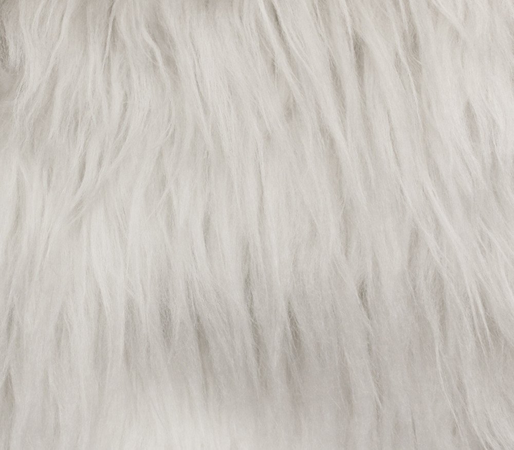 Faux Fur Fabric Long Pile Gorilla White / 60" Wide/Sold by The Yard