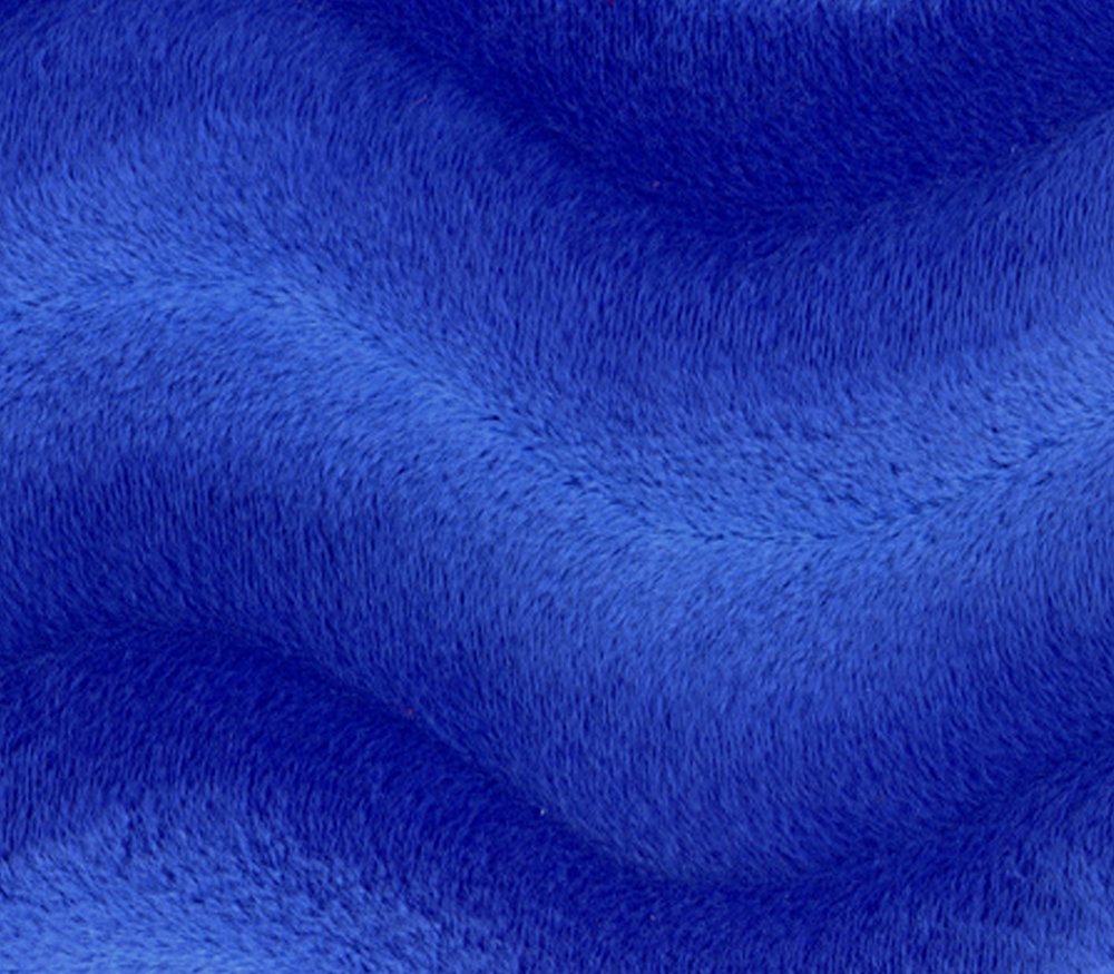 Velboa Fabric Faux Fake Wave Fur Royal Blue / 60" Wide/Sold by The Yard