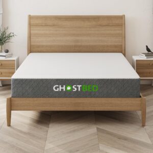 ghostbed classic 11 inch cool gel memory foam & latex mattress - medium-firm feel, made in the usa, twin xl