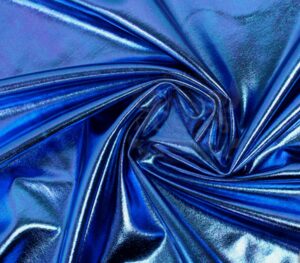 spandex fabric metallic royal blue / 60" wide/sold by the yard