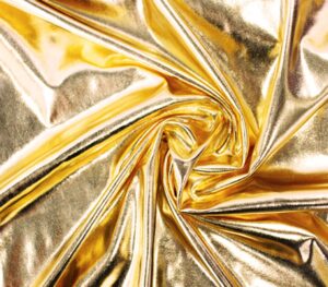 spandex fabric metallic gold / 60" wide/sold by the yard