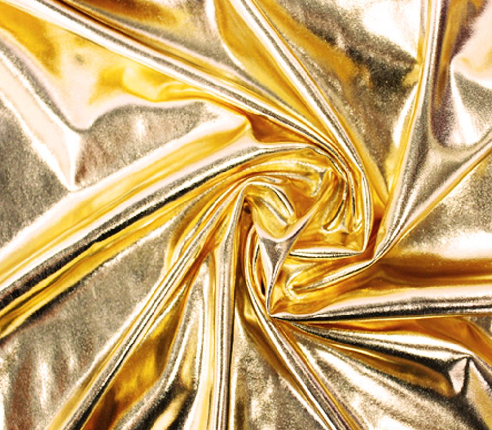 Spandex Fabric Metallic Gold / 60" Wide/Sold by The Yard