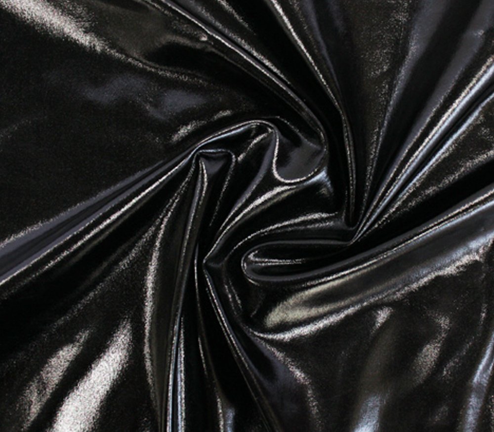 Spandex Fabric Metallic Black / 60" Wide/Sold by The Yard