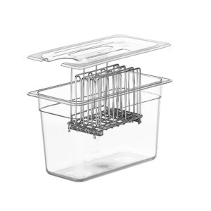 LIPAVI Sous Vide Rack - Model L5 - Adjustable, Collapsible, Ensures even warming - 316L Stainless Steel