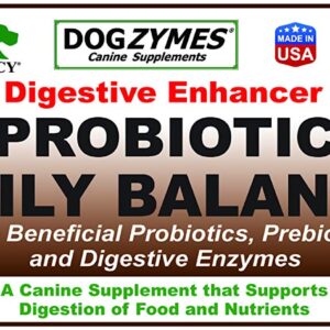 Dogzymes Probiotic Daily Balance - Supplies Nutritional Support and Live microorganisms for intestinal Well-Being as Well as enzymes for Proper Digestion. (8 Ounce)