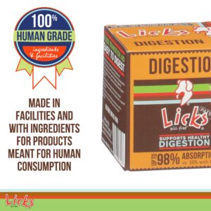 Licks Pill Free Dog Digestion - Dog Gut Health and Gas Relief - Bloating Relief and Digestion Supplement for Dogs - Dog Health Supplies - Gel Packets - 10 Use