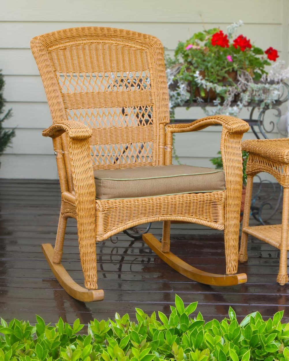 Tortuga Outdoor Portside Plantation Rocking Chair, Amber