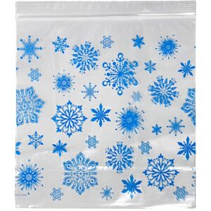 Set of 90 Assorted Christmas Holiday Treat Bags with Zip Lock! 3 Assorted Styles!90 Count (Pack of 1)