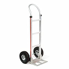 Magliner Aluminum Hand Truck with Curved Handle, Pneumatic Wheels