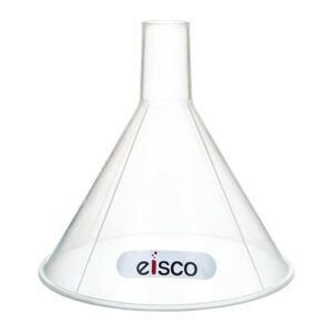 EISCO Powder Funnel, 6" (150mm) Diameter - Polypropylene Plastic - Parallel Stem - Resistant to Acids & Alkalis - Great for Laboratory, Classroom or Home Use