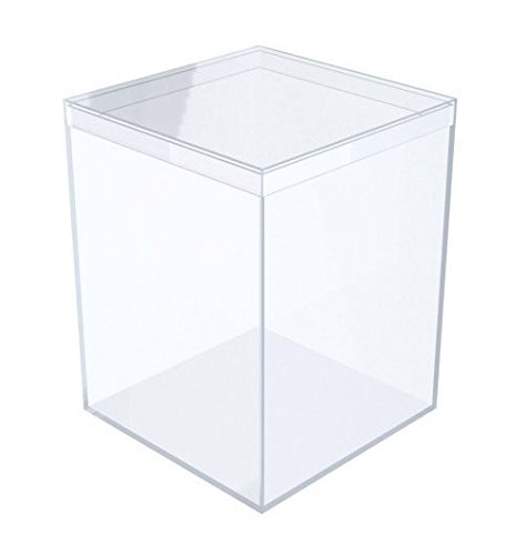 Clear Plastic Box - 3 7/16" Square X 4 1/2" Tall - 6 Boxes Per Pack