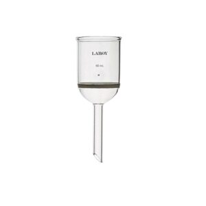 laboy glass buchner funnel filter 60ml with 40mm disc o.d. & medium fritted disc chemistry filtration apparatus lab glassware