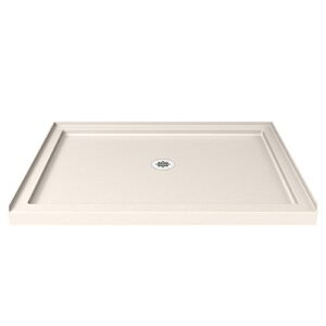 dreamline slimline single threshold shower base in biscuit | dlt-1136480-22