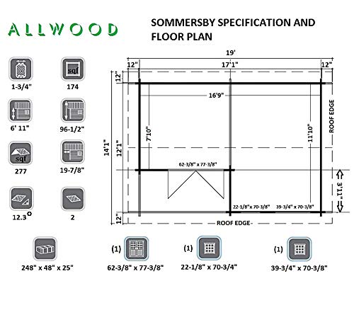 Allwood Sommersby | 174 SQF Garden House Kit