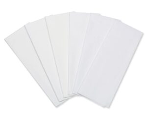 american greetings 50 sheets 20 in. x 20 in. white tissue paper for christmas, hanukkah, holidays, birthdays and all occasions