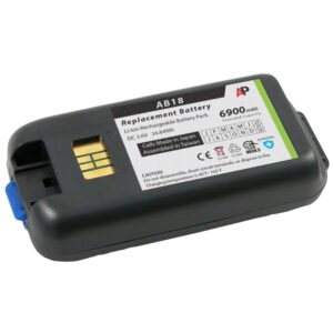 artisan power replacement battery for intermec/norand ck3 scanners | lithium ion | 3.6 volt | 6900 mah | extended capacity | replaces oem battery number 318-034-001 and ab18