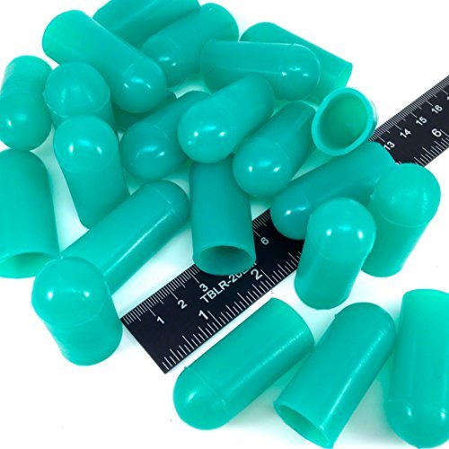 25 Piece 3/4" ID High Temp Silicone Rubber End Caps - Powder Coating, Painting, Plating, Blasting Protection