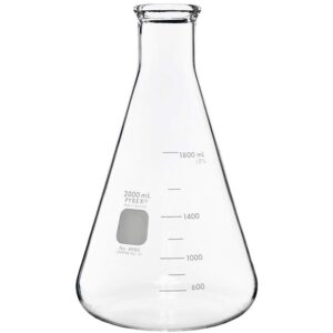 flask, pyrex, erlenmeyer, nm, 2000ml (shelf pack of 2)