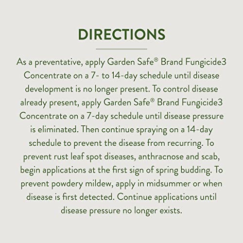 Garden Safe Brand Fungicide3 Concentrate, Ready-to-Spray, 28-Ounce, 6-Pack