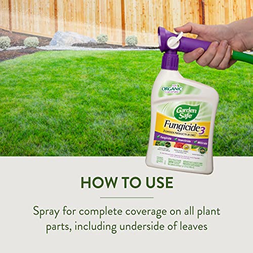 Garden Safe Brand Fungicide3 Concentrate, Ready-to-Spray, 28-Ounce, 6-Pack