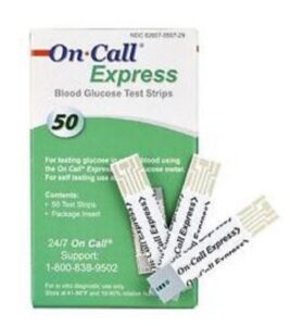 on call express blood glucose test strips bundle deal (300)