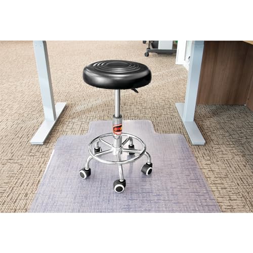 Performance Tool W85027 Adjustable (19 - 24 Inch) Pneumatic Rolling Bar Stool, 250 Lbs Capacity