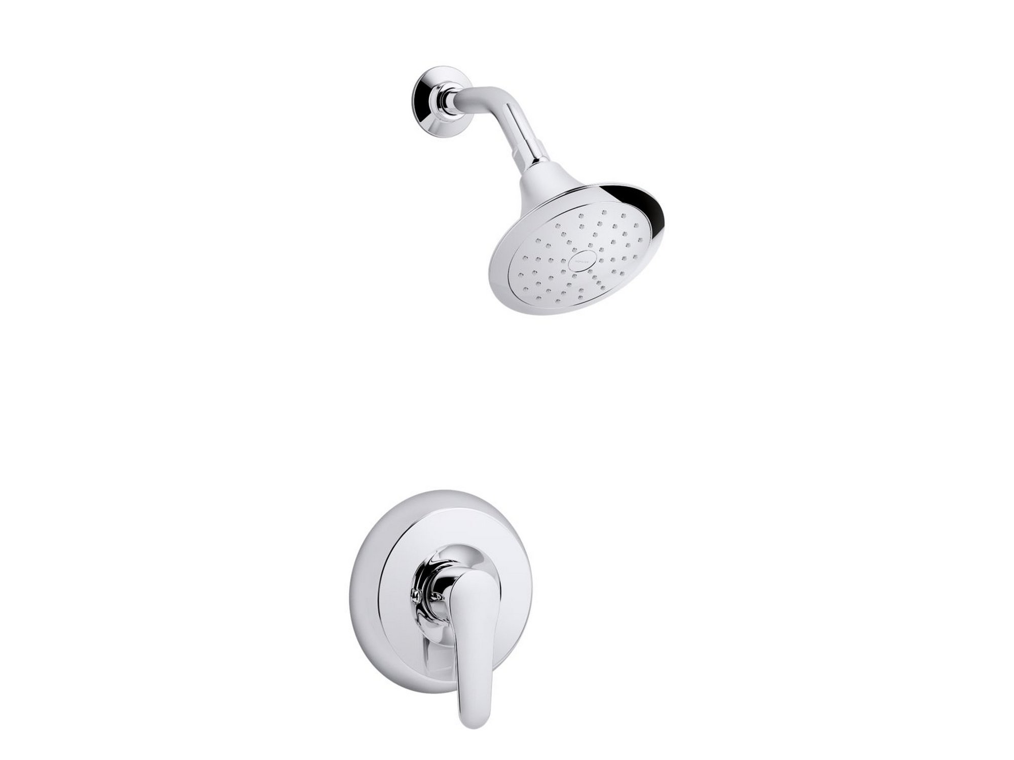 Kohler TS98008-4-CP Rite-Temp Bath and Shower Valve Trim With Lever Handle, Npt Spout and 2.0 GPM Showerhead